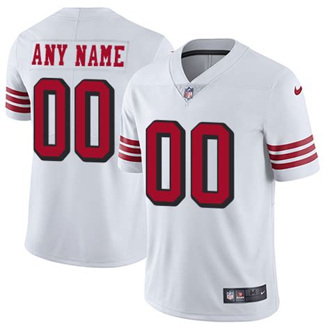 fake 49ers nike jersey size number|nike vapor 49ers uniform.